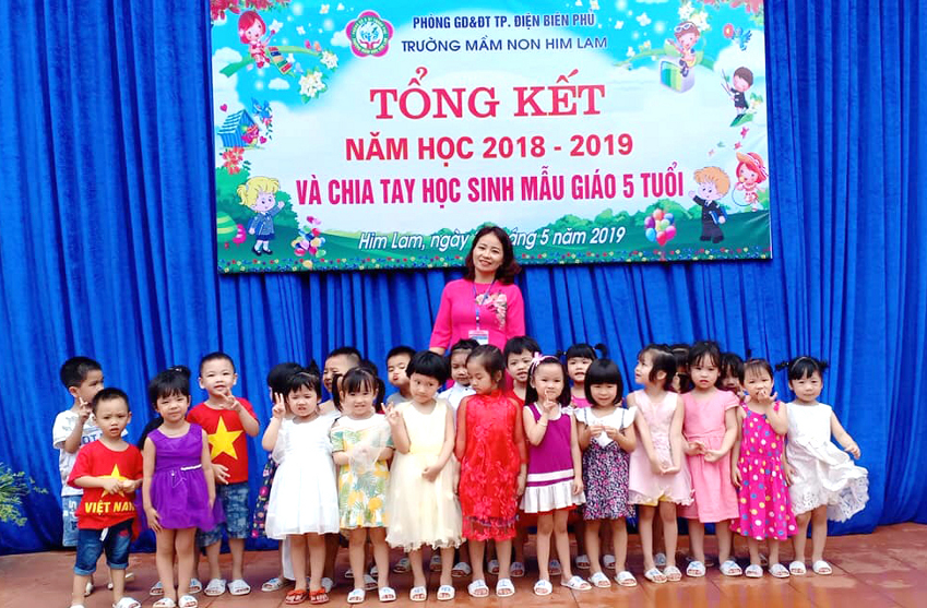 TRƯỜNG MẦM NON HIM LAM  TỔ CHỨC TỔNG KẾT NĂM HỌC - CHIA TAY CÁC BÉ 5 TUỔI  NĂM HỌC 2018- 2019