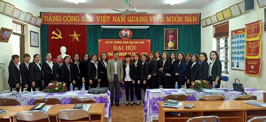 ĐẠI HỘI  CHI BỘ TRƯỜNG MẦM NON HIM LAM NHIỆM KỲ 2020- 2023