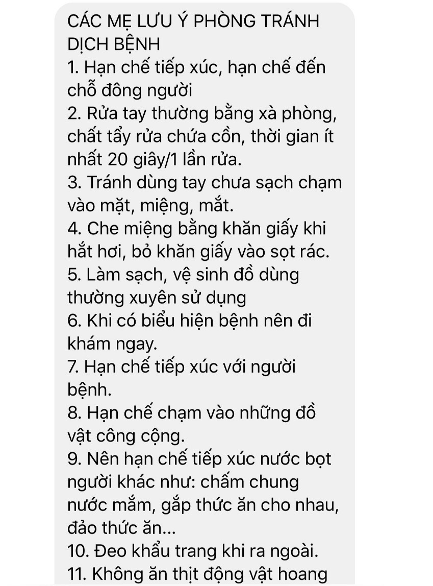 Thân gửi tới các bậc phụ huynh